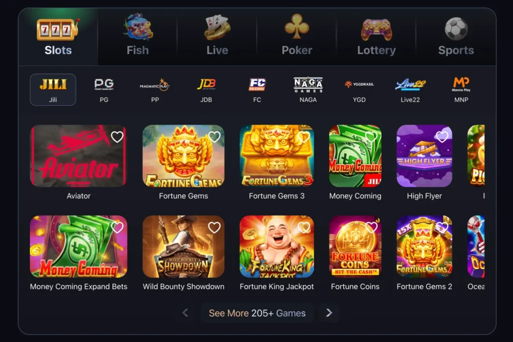 pkcasino games